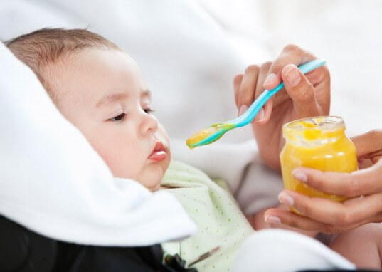 No to Solid foods before 6 months of age - Feeding Guide