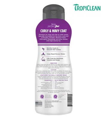 Tropiclean Perfectfur Curly & Wavy Coat Dog Shampoo 473 ml