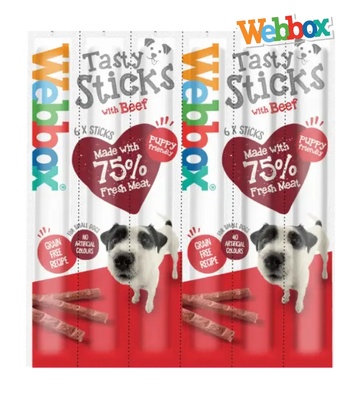 Webbox Beef Tasty Sticks Dog Treats 5 gm x 6 pcs