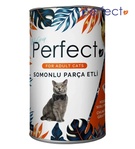 Perfect Salmon Chunks in Gravy Cat Wet Food 400 gm