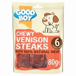 Good Boy Venison Steaks Chewy Dog Treats 80 gm