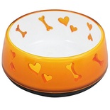 All For Paws Dog Love Bowl  Orange M