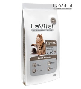 Lavital Lamb Sterilised Cat Dry Food 12kg