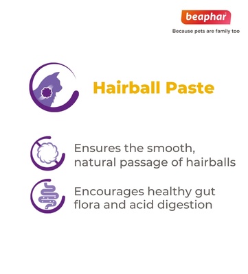 Beaphar Anti Hairball Prebiotic Paste Cats 100 gm