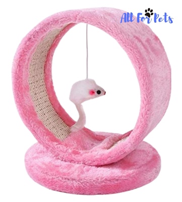 All For Pets Circular Cat Scratcher Pink 20 x 20 x 24 cm