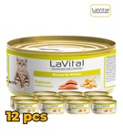 Lavital Salmon and Turmeric Kitten Mousse Wet Food 85gm x 12pcs