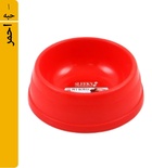 Sleeky Round Pet Bowl, Red  Small