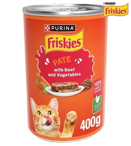 Friskies Beef and Vegetables in Pate Cat Wet Food 400 gm