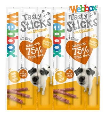 Webbox Chicken Tasty Sticks Dog Treats 5 gm x 6 pcs