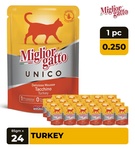 Miglior Gatto Turkey Mousse Cat Wet Food 85 gm x 24 pcs