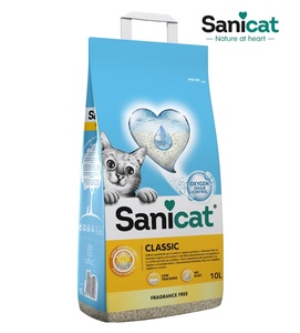 Sanicat Classic Unscented Non-Clumping Cat Litter 10 L