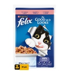Felix Salmon In Jelly, Cat Wet Food, 85 gm