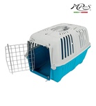 MPS2 Pratiko 1 Baby Blue Small Metal Pet Carrier