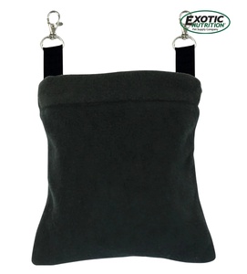 Exotic Nutrition Deluxe Nest Pouch Black W 7" x H 8"