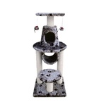 Fauna Bonalti Cat Play Tower Grey with Paw Print