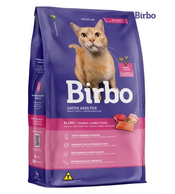 Birbo Blend Chicken, Beef and Fish Cat Dry Food 15kg