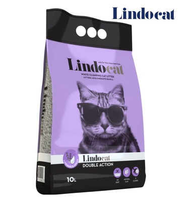 Lindocat Double Action Lavender Clumping Cat Litter 10L