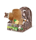 All For Paws Dig it Tree Trunk Burrow With Squirrel And Fox, Dog Toy
