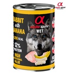 Alpha Spirit Rabbit with Banana Dog Wet Food 400 gm
