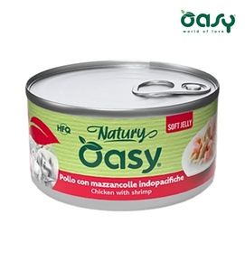 Oasy Natury Chicken with Shrimp Soft in Jelly Cat Wet Food 85 gm