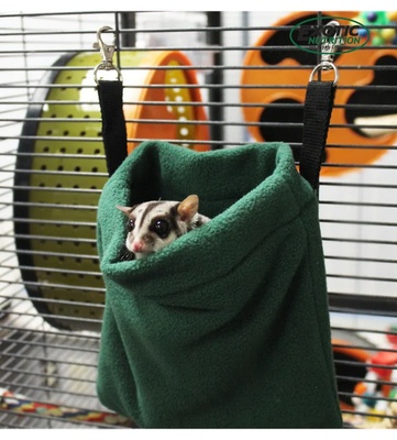 Exotic Nutrition Deluxe Nest Pouch Green W 7" x H 8"