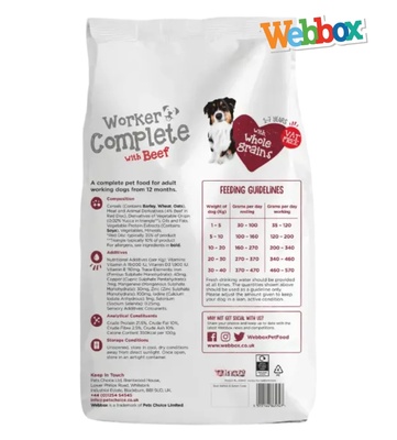 Webbox Beef and Veg Dog Dry Food 2.5 kg