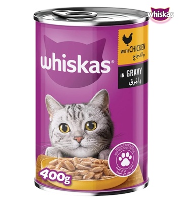 Whiskas Chicken in Gravy Cat Wet Food 400 gm