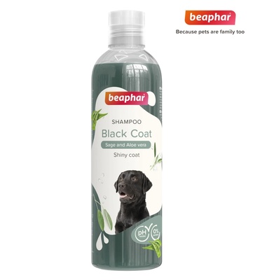 Beaphar Sage and Aloe Vera Black Coat Dog Shampoo 250 ml