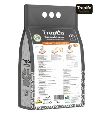 Trapco Carbon Active Clumping Cat Litter 5L