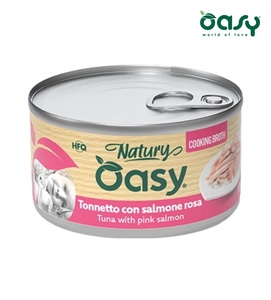 Oasy Natury Tuna with Pink Salmon Soft in Jelly Cat Wet Food 85 gm