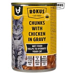 Rokus Chicken Chunks in Gravy Cat Wet Food 415 gm