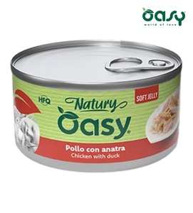Oasy Natury Chicken with Duck Soft in Jelly Cat Wet Food 150 gm