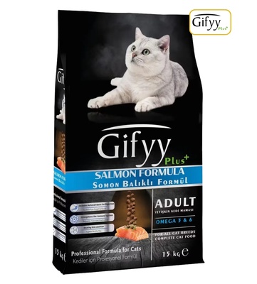Gifyy Plus Premium Salmon Cat Dry Food 15kg