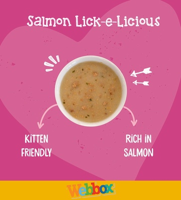 Webbox Lick-e-Licious Salmon Soup Cat Treats 20 gm x 4 pcs