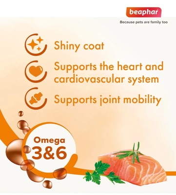 Beaphar Salmon Oil Omega 3 & 6 Cats and Dogs 430 ml