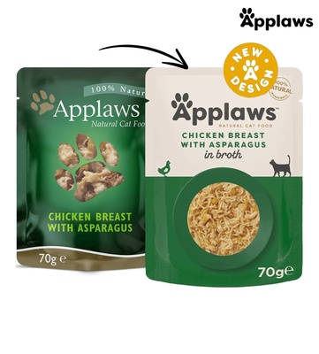 Applaws Chicken Breast with Asparagus in Broth Cat Wet Food 70 gm