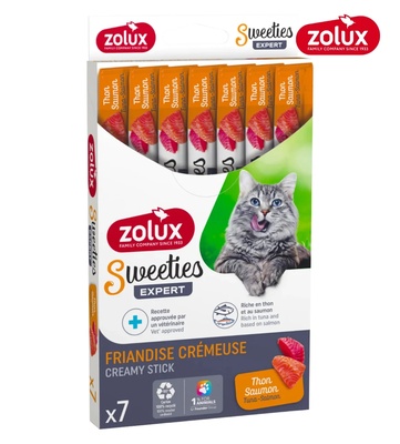Zolux Sweeties Tuna & Salmon Creamy Cat Treats 14 gm x 7 pcs