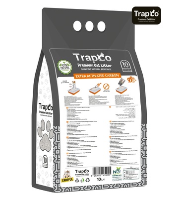 Trapco Carbon Active Clumping Cat Litter 10L
