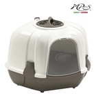 MPS2 Corner Grey and White Cat Litter Box