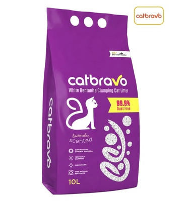 Catbravo Lavender Clumping Cat Litter 10L