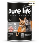 Pure Life Plus Chicken Chunks in Gravy Cat Wet Food 400gm