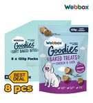 Webbox Goodies Chicken and Liver Baked Dog Treats 125gm x 8pcs