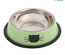 Pet Picks Stainless Steel Pet Bowl Green 15 x 4 cm