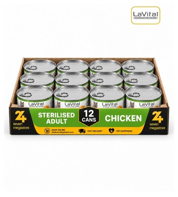 Lavital Chicken, Cranberry and Marigold Pate Sterilised Cat Wet Food 85gm