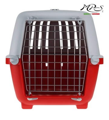 MPS2 Pratiko 2 Red Medium Metal Pet Carrier
