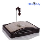 DGZ Corrugated Cat Scratching Board with Toy and Catnip 44 x 34 x 9.5 cm