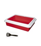 Georplast Jumbo Litter Tray with Scoop - Red