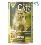 Nature Catz Beef and Vegetables Pate Cat Wet Food 375 gm x 24 pcs