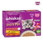 Whiskas Tasty Mix Sea Collection in Gravy Kitten Wet Food 70 gm x 12 pcs