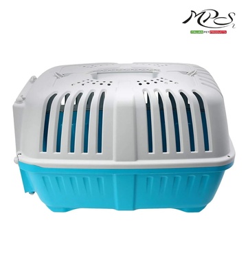 MPS2 Pratiko 1 Baby Blue Small Metal Pet Carrier